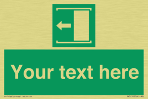 Custom Slide to Open Sign